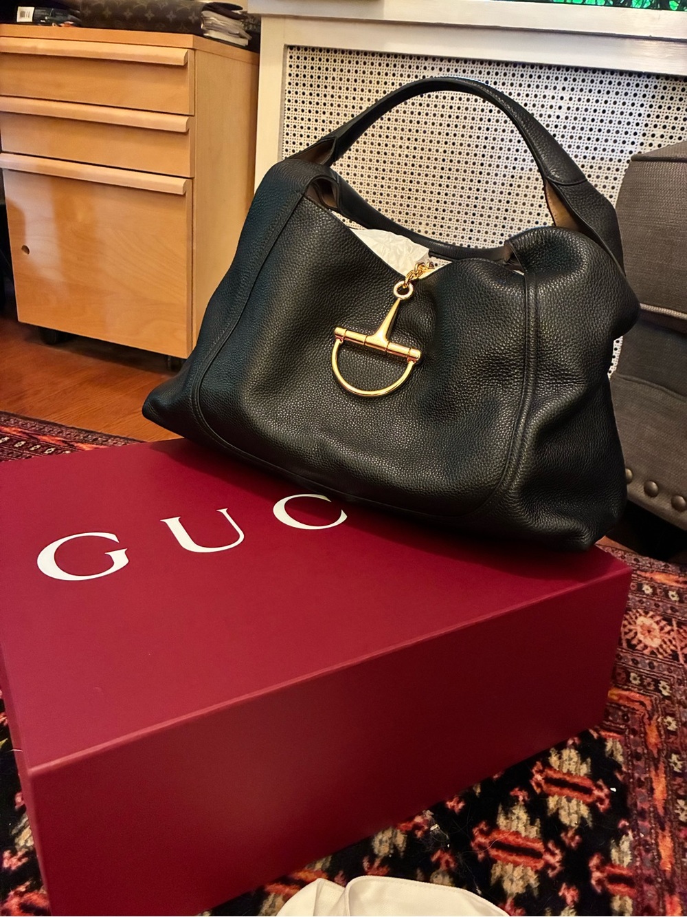 Gucci Softbit Large Shoulder Bag